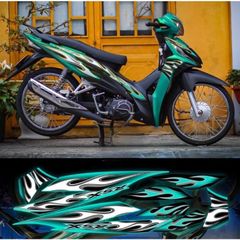 Tem lửa wave RSX phối nhiều màu
