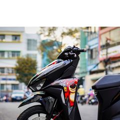 tem rời vario 150 -125 đen gấu dâu cực đẹp 2024 , mẫu ( Mới ) , tem 3 lớp bền màu - Decal Cao Cấp Nhất