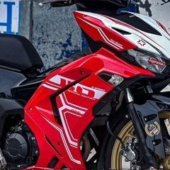 TEM CHỈ DÁN XE WINNER X V3 MÀU ĐỎ TRẮNG HRC 2023 - Decal Cao Cấp Nhất