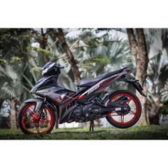 Tem Rời Dán Xe Exciter 150 Mẫu Y15 Xám Cam Đen  Cực Đẹp, Hàng 3 Lớp Chất Lượng Cao Quyen Decal