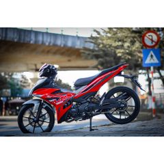 Tem Rời Dán Xe Exciter 150 Mẫu MX Đỏ Đen Xám Zin Cực Đẹp, Hàng 3 Lớp Chất Lượng Cao Quyen Decal