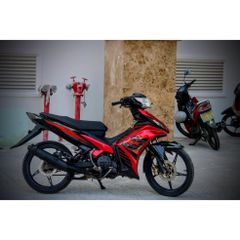 Tem Rời Dán Xe Exciter 135 Mẫu LC Xanh Đỏ Đen Cực Chất, Hàng 3 Lớp Chất Lượng Cao Quyen Decal