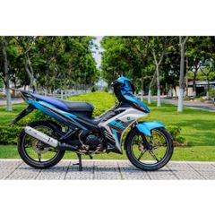 Tem Rời Dán Xe Exciter 135 Mẫu LC Bạc Xanh Ngọc Cực Hot, Hàng 3 Lớp Chất Lượng Cao Quyen Decal
