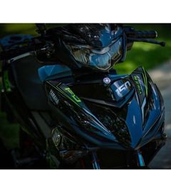 [FreeShip] [Ảnh thật] TEM RỜI mẫu Y15ZR xanh lá dán Exciter 150 đen - không bay màu - chuẩn form Quyen Decal