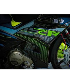 [FreeShip] [Ảnh thật] TEM RỜI mẫu Y15ZR xanh lá dán Exciter 150 đen - không bay màu - chuẩn form Quyen Decal