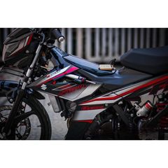 Tem rời satria tổ ong đỏ đen