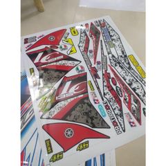 Tem Rời Chế Ex 135 Zin Lc Đỏ Đen  - Decal In Chất Lượng
