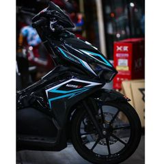 tem rời ab 125 đen chỉ xanh mẫu ( MỚI ) đẹp , tem 3 lớp bền màu - Decal Cao Cấp Nhất