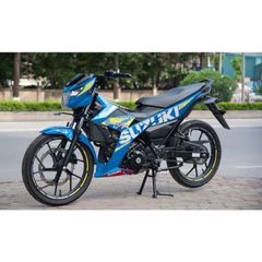 Tem Rời Suzuki Satria F150 Zin Xanh Gp  - Decal In Chất Lượng