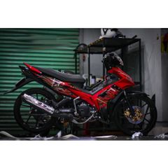 Tem rời Exciter 2010 mẫu Jupiter MX Lửa đỏ đen, in sắc nét, 3 lớp không phai màu CM00145 1 2