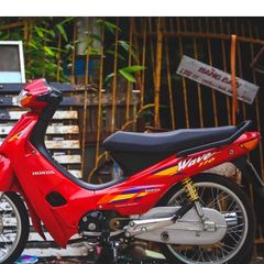 Tem Rời Dán Xe Wave  Nhỏ Mẫu Zin Đỏ 110 Cực Đẹp, Hàng 3 Lớp Chất Lượng Cao Quyen Decal