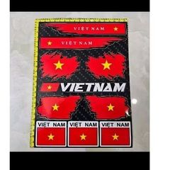 Trọn bộ tem Lá Cờ Việt Nam dán xe máy,xe điện, trang trí mọi nơi
