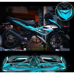 Tem rời exciter 150 mẫu Y15 bạc đen phối đủ màu