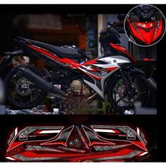 Tem rời exciter 150 mẫu Y15 bạc đen phối đủ màu