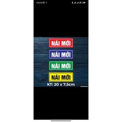 Tem logo dán xe máy, xe điện,ô tô Nái Mới