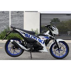 [FreeShip] [Ảnh thật] Tem rời Satria150Fi - Mẫu trắng xanh - Chuẩn From cực đẹp Quyen Decal