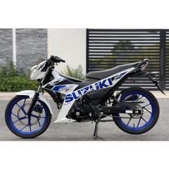 [FreeShip] [Ảnh thật] Tem rời Satria150Fi - Mẫu trắng xanh - Chuẩn From cực đẹp Quyen Decal