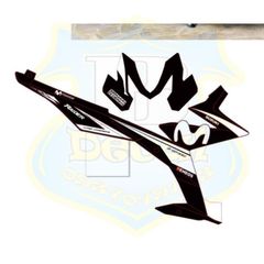 Tem Suzuki Raider - Satria Movitar Đen Phối Tem Trắng  - Decal In Chất Lượng