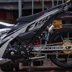 Tem Rời Satria F150 Decal Trong Đen Dán Được Nhiều Màu Xe  - Decal In Chất Lượng