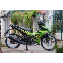 Tem exciter 150 lửa xanh lá, màu chuẩn.