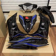 Tem Rời Yamaha Ex 135 Rc 2011 Đen Xanh  - Decal In Chất Lượng