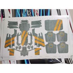 Skin Decal Trang Trí Flycam Mavic Air 2 - Air 2S Xám Vàng