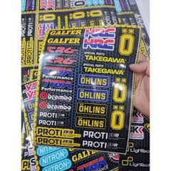 Combo Decal Sticker Logo Nhiều Thương Hiệu Nổi Tiếng  - Decal In Chất Lượng