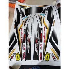 Tem Rời Exciter RC 2010 Trắng Đen  - Decal In Chất Lượng