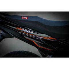 [Siêu Sale] TEM RỜI mẫu RS150 mới nhất 2022 siêu hot cho Winner X xám cam đen - tem 3 lớp cao cấp Quyen Decal