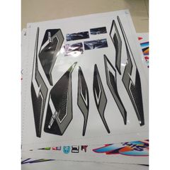 Tem Rời Air Blade 2016-2019 Dán Xe Đen Bóng  - Decal In Chất Lượng
