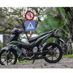 Tem Rời Dán Xe Winner V1 Mẫu RS150R Xanh Lá Đen Dán Xe Xám Xi Măng Cực Đẹp, Hàng 3 Lớp Chất Lượng Cao Quyen Decal