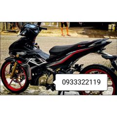 Tem Rời Exciter 150 Y15ZR Đen Chỉ Xám Đỏ  - Decal In Chất Lượng