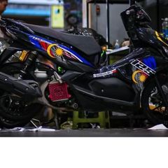 Tem rời AB 2016 mẫu cờ Malaysia dán xe full đen, thiết kế đẹp mắt, màu in sắc nét, 3 lớp không bay màu MD00069 Cao Cấp