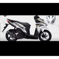 Tem rời Vario  Vàng dán xe Trắng