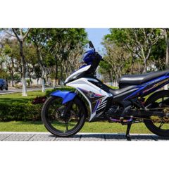 Tem Rời Dán Xe Exciter 135 Mẫu Y15 Trắng Xanh Cực Hot, Hàng 3 Lớp Chất Lượng Cao Quyen Decal