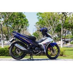 Tem Rời Dán Xe Exciter 135 Mẫu Y15 Trắng Xanh Cực Hot, Hàng 3 Lớp Chất Lượng Cao Quyen Decal