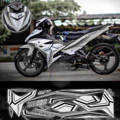Tem rời Exciter 150 Y15Zr full trắng phối đủ màu