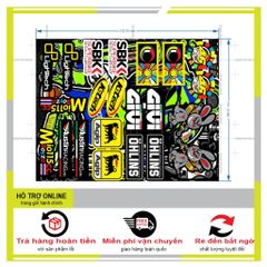 SHINDECAL- LOGO STICKER THỎ GIVI 008 - Tem 3 Lớp  Cao Cấp