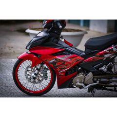[Giá hủy diệt] Tem rời Exciter 150 đỏ đen - mẫu lửa siêu ngầu 2023 Quyen Decal