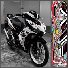 TEM DÁN RS150R XE WINNER X V3 MÀU TRẮNG - Decal Cao Cấp Nhất
