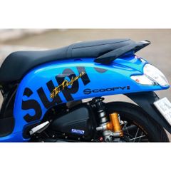 [Siêu Sale] Tem rời Scoopy xanh - mẫu Supreme đơn giản - không bay màu Cao Cấp