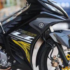 Tem Rời Exciter Lc 135 Khói Vàng Dán Xe Đen  - Decal In Chất Lượng