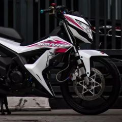 Tem Rời Honda Sonic Trắng Hồng - Decal Cao Cấp  - Decal In Chất Lượng