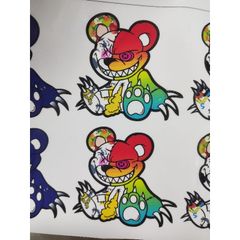 Tem Dán Sticker Gấu Quỷ Bạo Lực Ma Bé Đồng