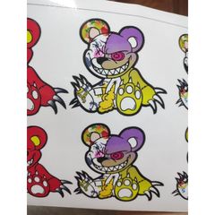 Tem Dán Sticker Gấu Quỷ Bạo Lực Ma Bé Đồng
