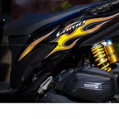 Tem Lửa Honda Vario 150 2020 Dán Xe Đen  - Decal In Chất Lượng