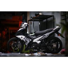 tem rời exciter 135 lc trắng đen indonesia cover chuẩn đẹp , tem 3 lớp - Decal Cao Cấp Nhất