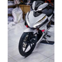 tem rời exciter 155 trắng đen mẫu mới 2023 , mẫu thịnh hành , tem 3 lớp cao cấp bền màu - Decal Cao Cấp Nhất