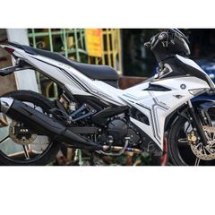 Tem Rời Ex 150 Y15ZR Trắng Phối Xám Đen  - Decal In Chất Lượng