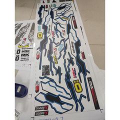 Tem Rời Decal Dán Xe Honda Vario Dán Xe Đen Nhám - Tem Đậm Chất Bụi  - Decal In Chất Lượng